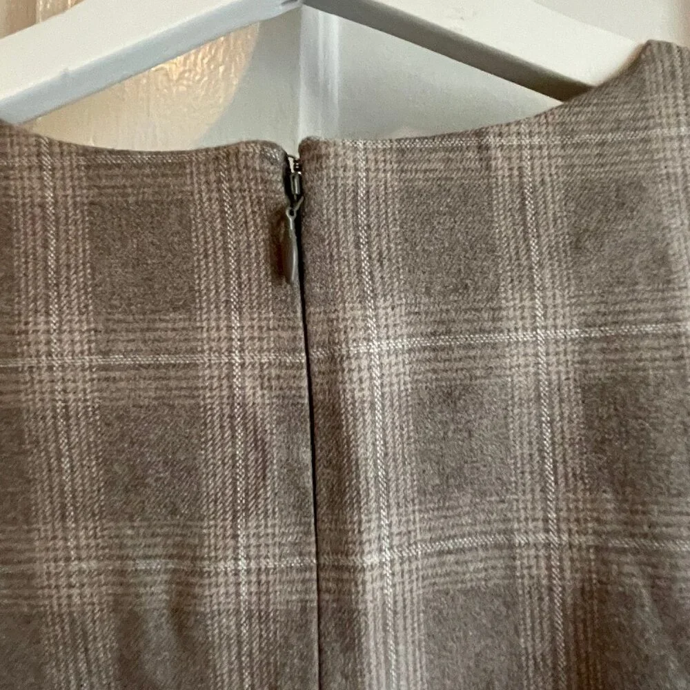 Banana Republic Plaid Sleeveless Shift Mini Dress size 18 NWT - Picture 5 of 6